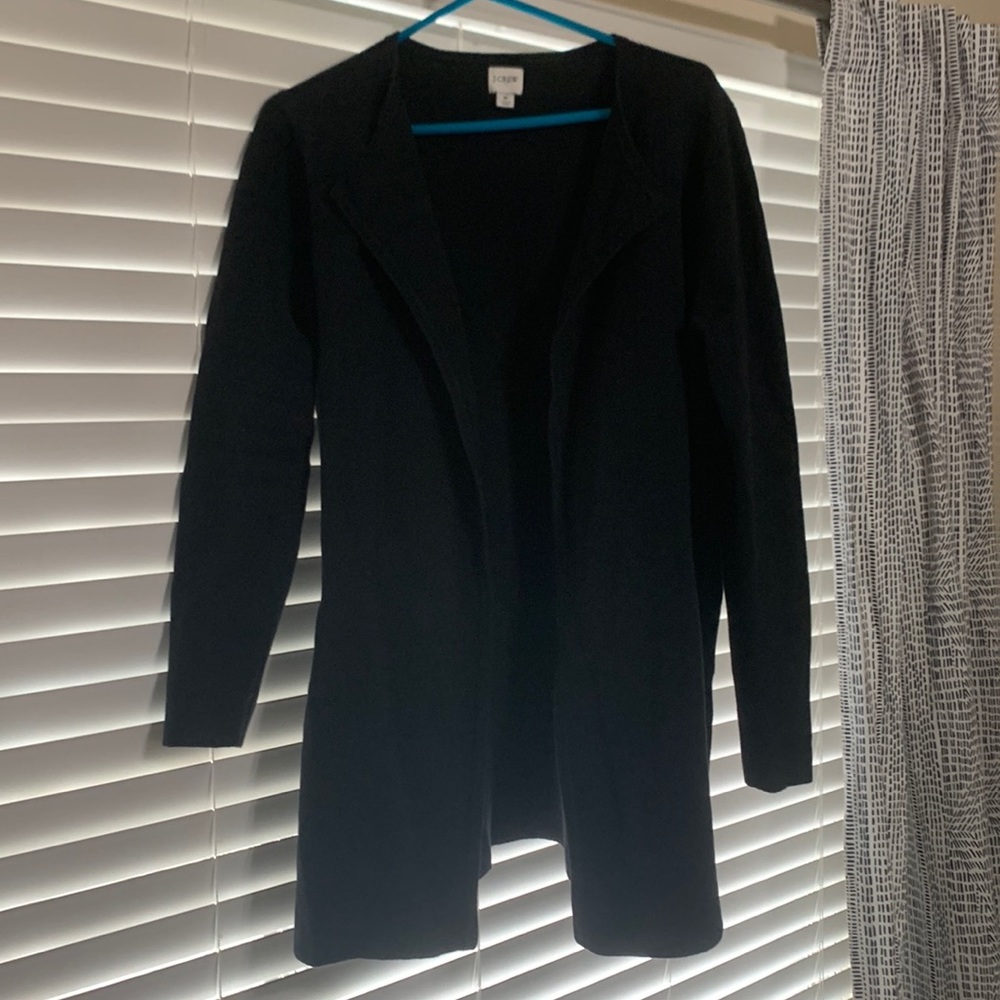 J Crew Factory long-sleeved long open-front cardigan, size M